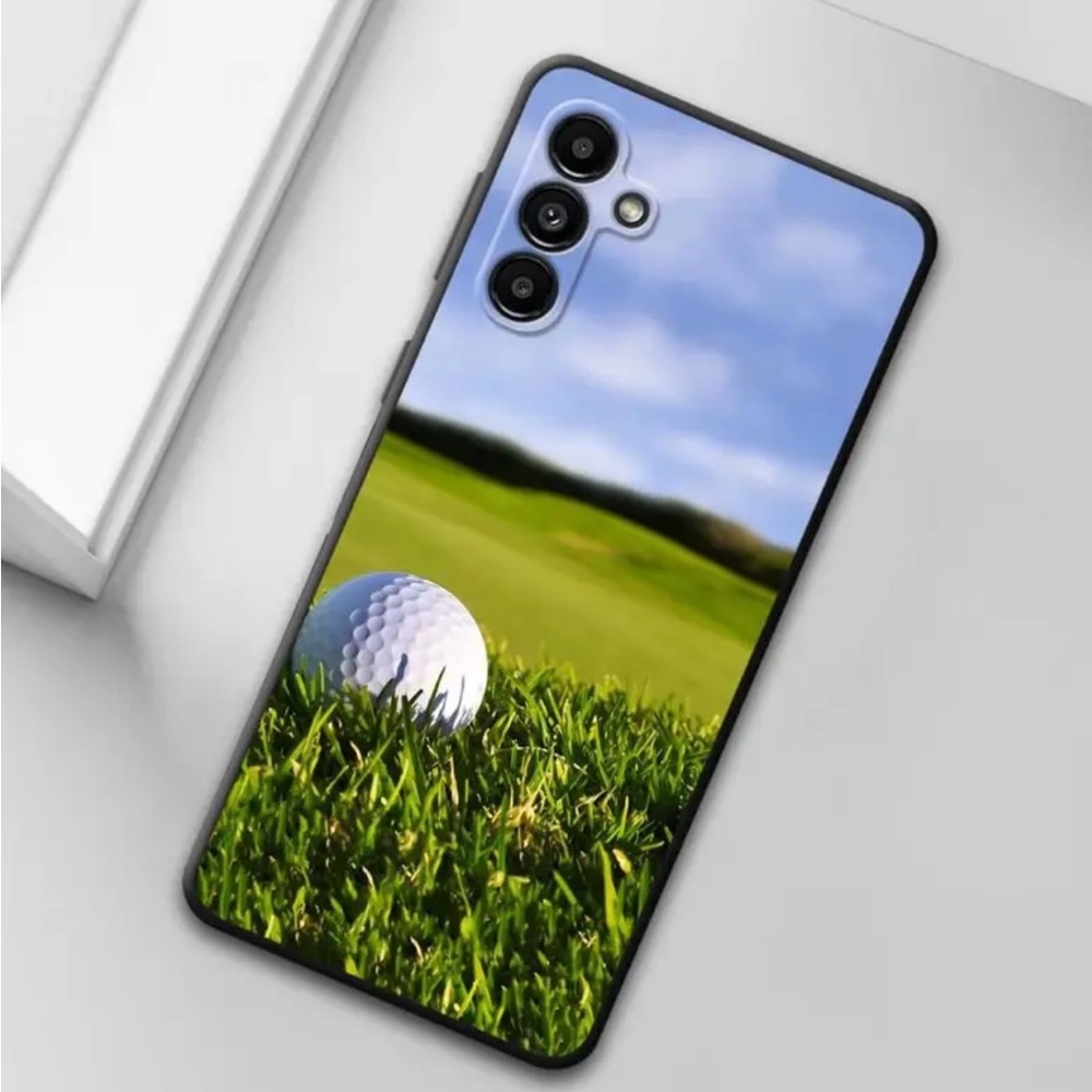 Samsung Galaxy A23 5G Black TPU Phone Case with Golf Ball & Course Soft Case - Picture 1 of 5